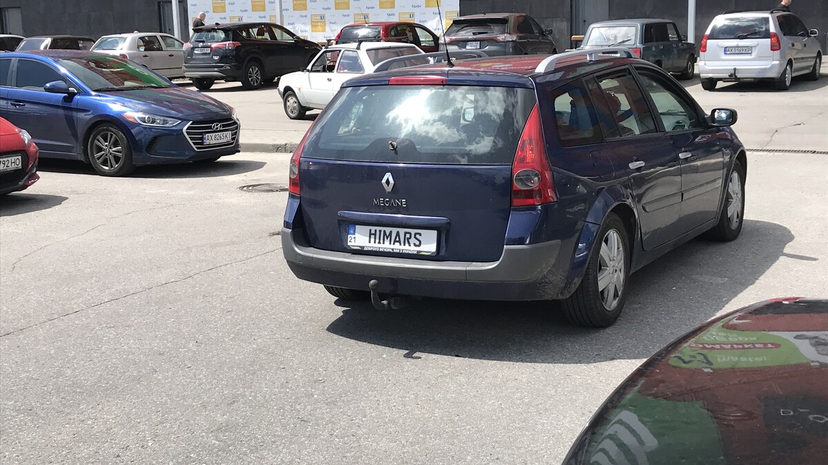 plaque immatriculation ukrainienne sur voiture en circulation européenne