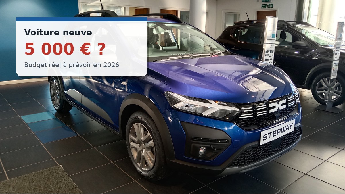 Voiture neuve 5000 euros dans une concession automobile