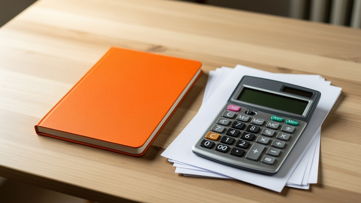 Livret Orange Crédit Mutuel sur un bureau avec relevé de taux et fiscalité